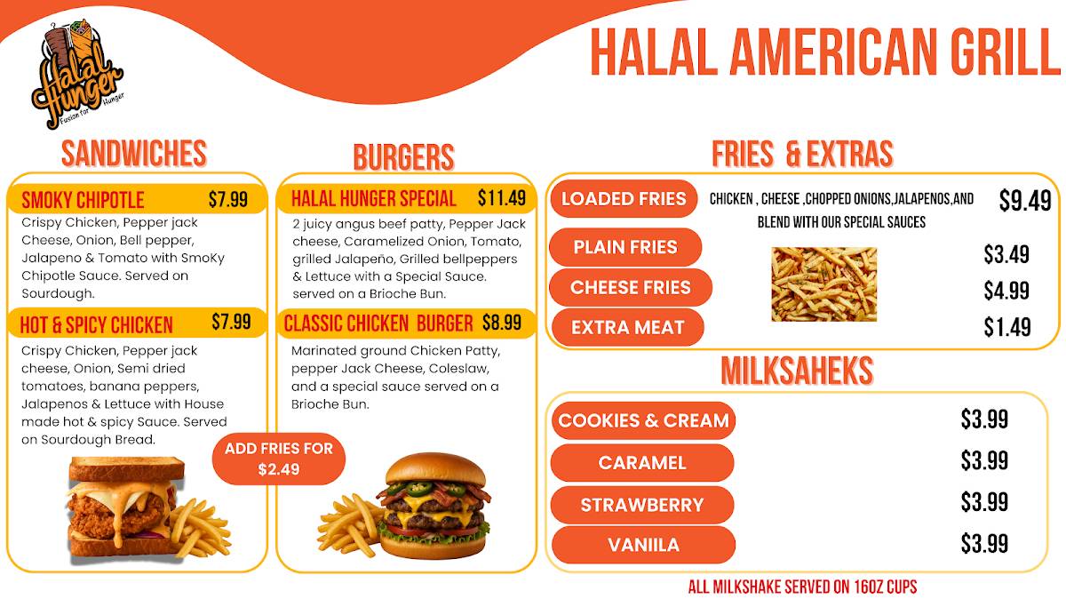 Halal Hunger меню