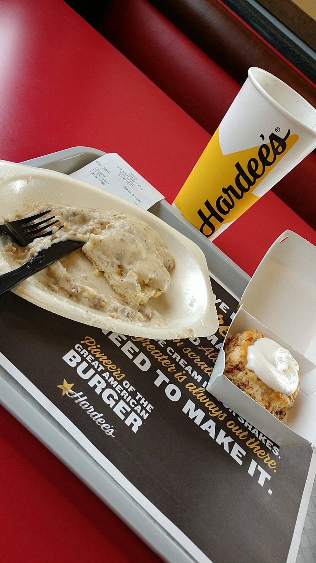 Hardee's меню