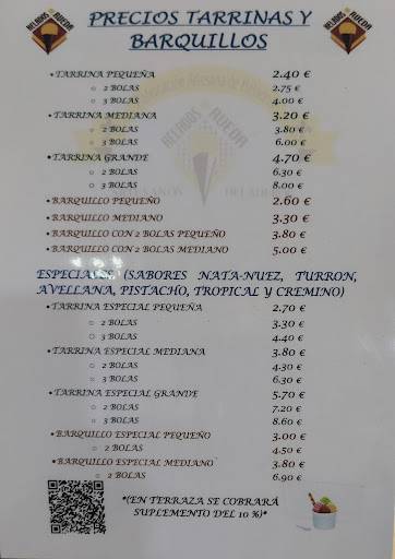 Heladería Rueda Café меню