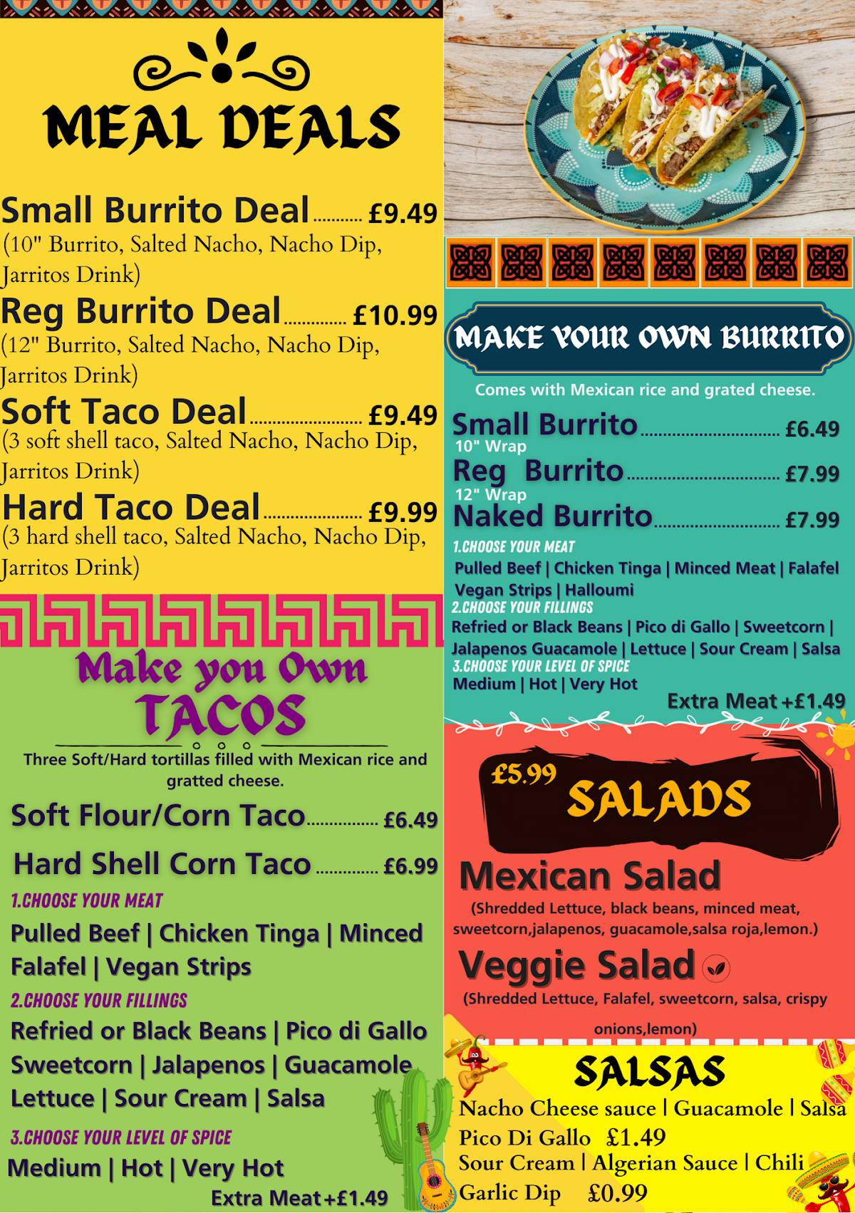Hello Tacos меню