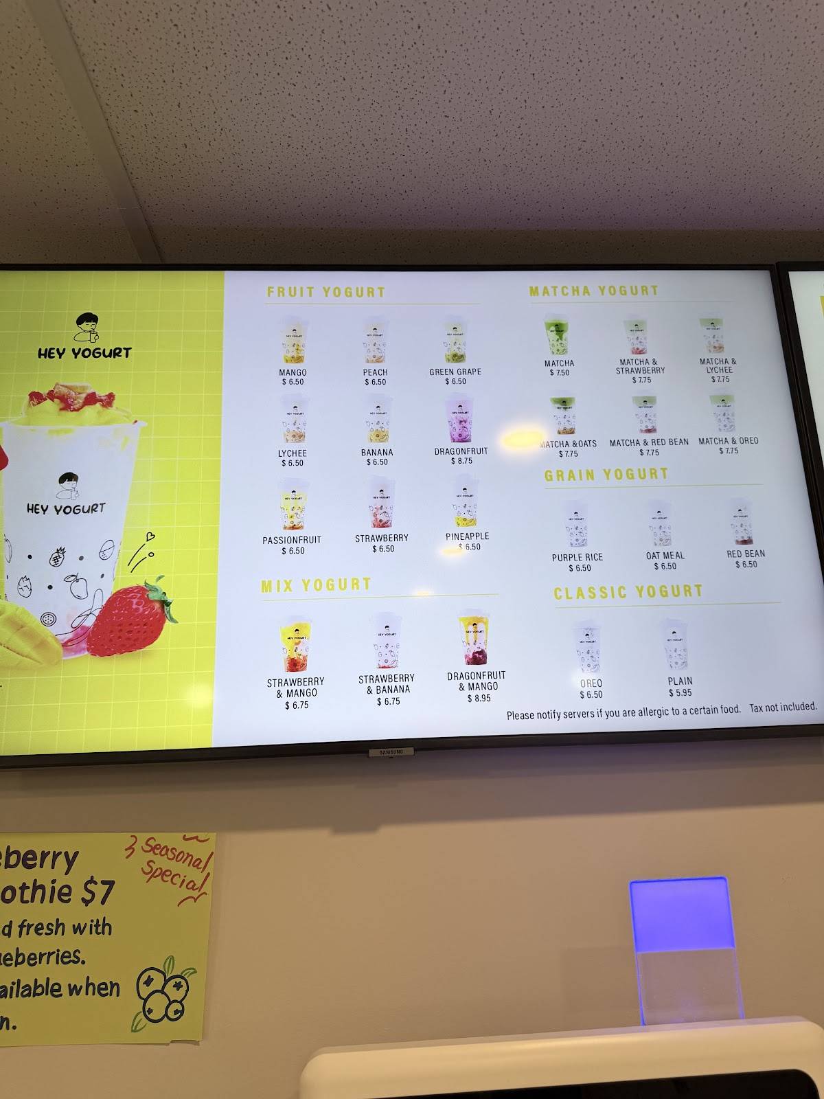 Hey Yogurt Ridgewood меню