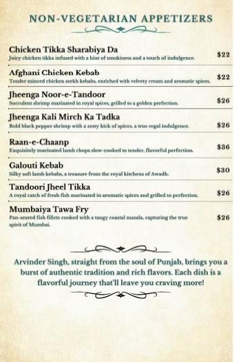 Hichki - Modern Indian Fine Dining меню