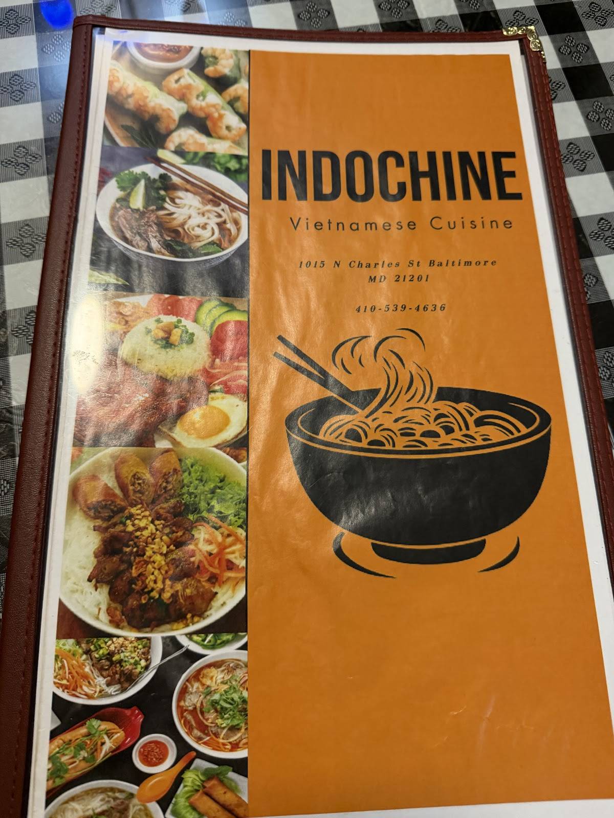 Indochine Vietnamese Restaurant меню