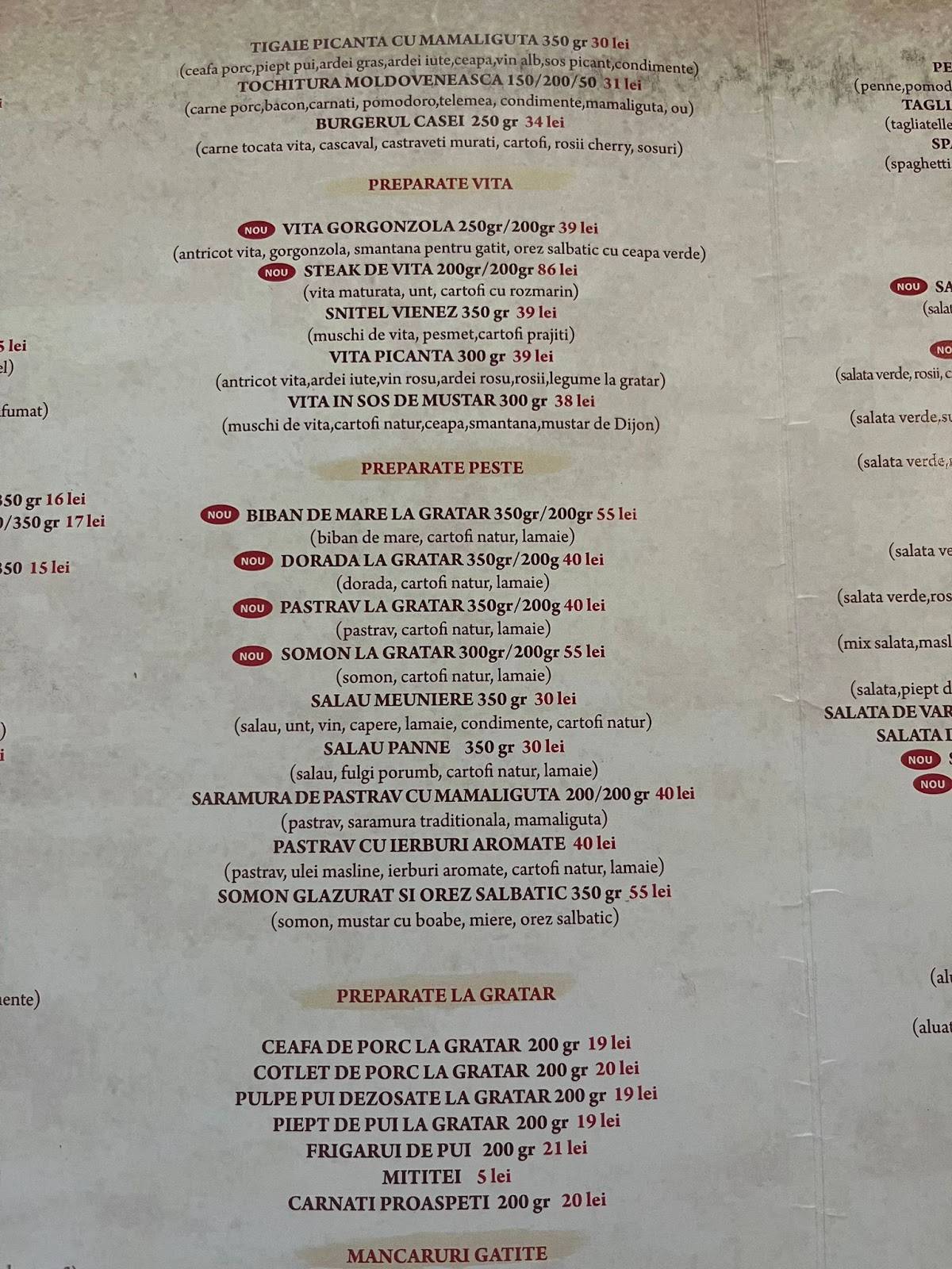 Inside Bistro меню