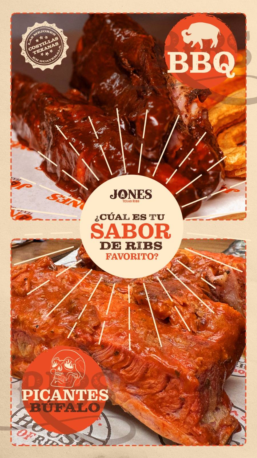 JONES Texas Ribs меню