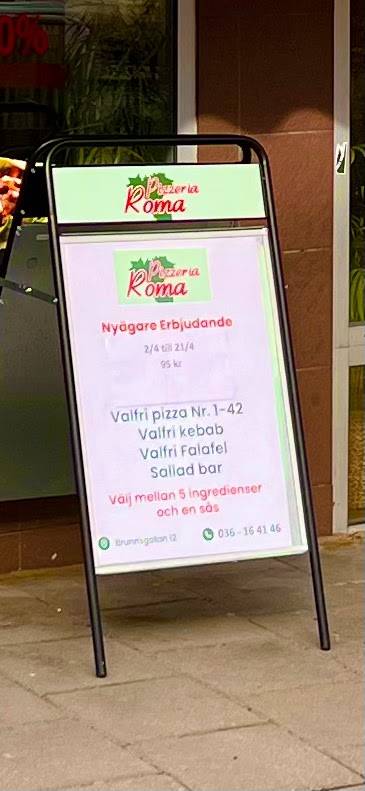 Pizzeria Roma меню