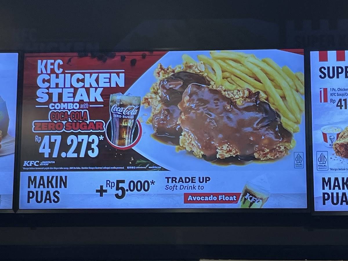 KFC Batam Centre меню