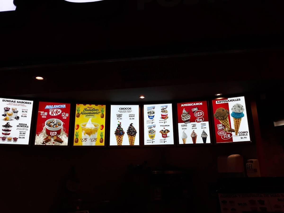 KFC меню