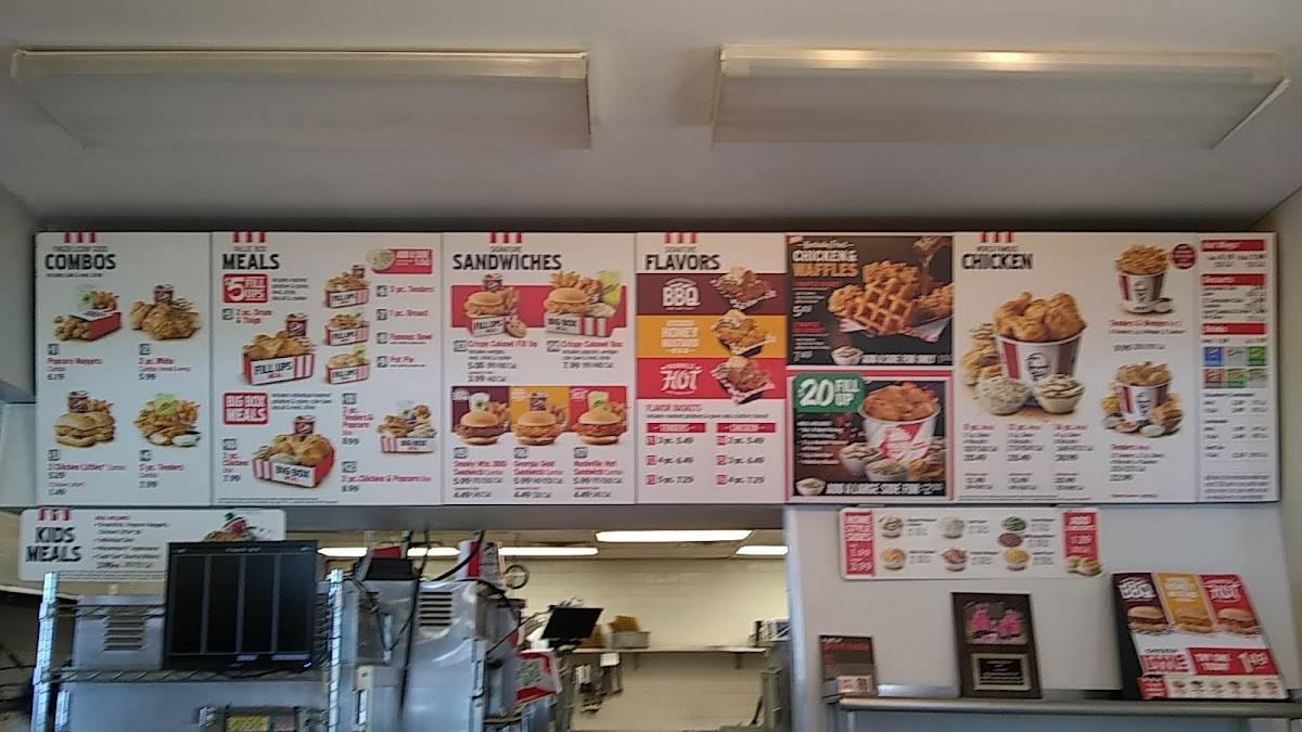 KFC меню