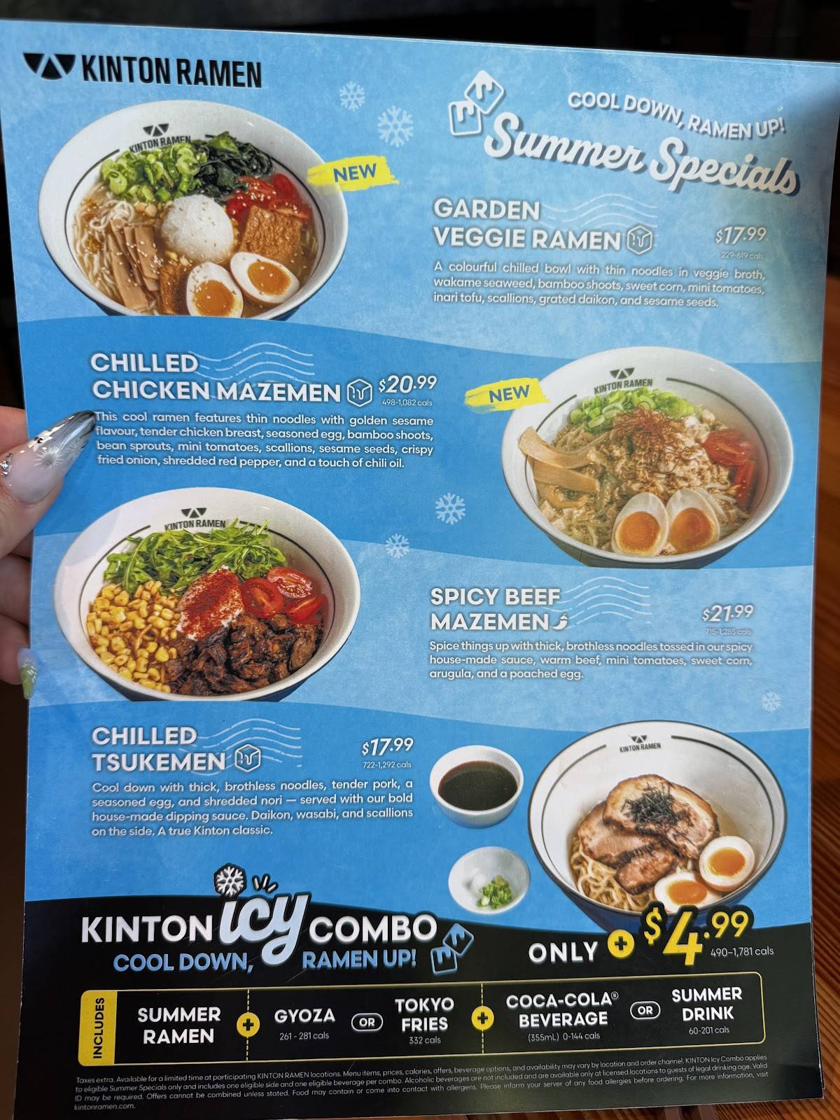 KINTON RAMEN HARBOURFRONT меню