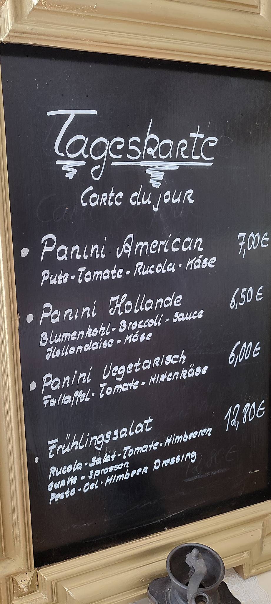 Kaffeehaus Filmbühne меню