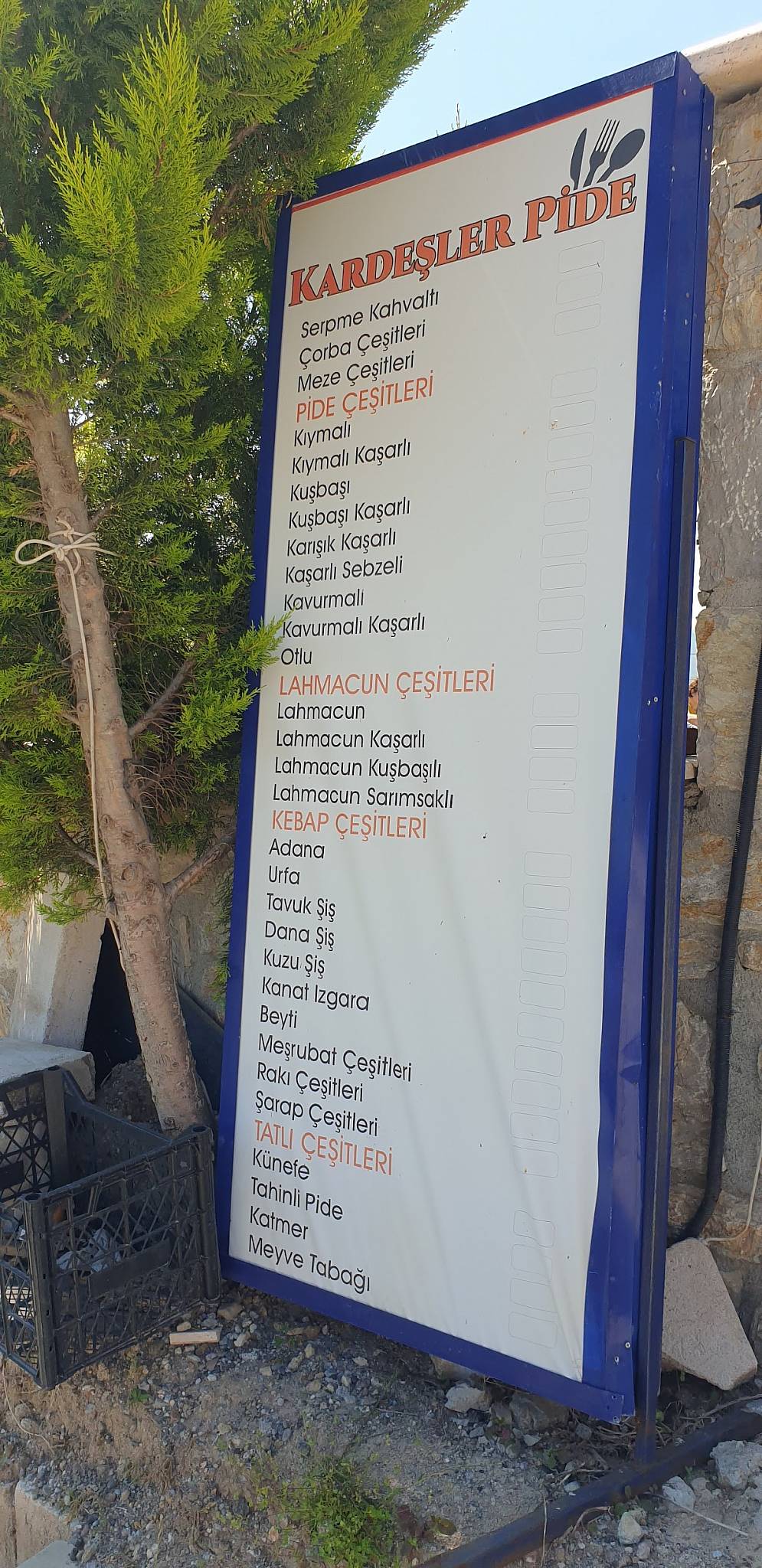 Kardeşler Pide меню