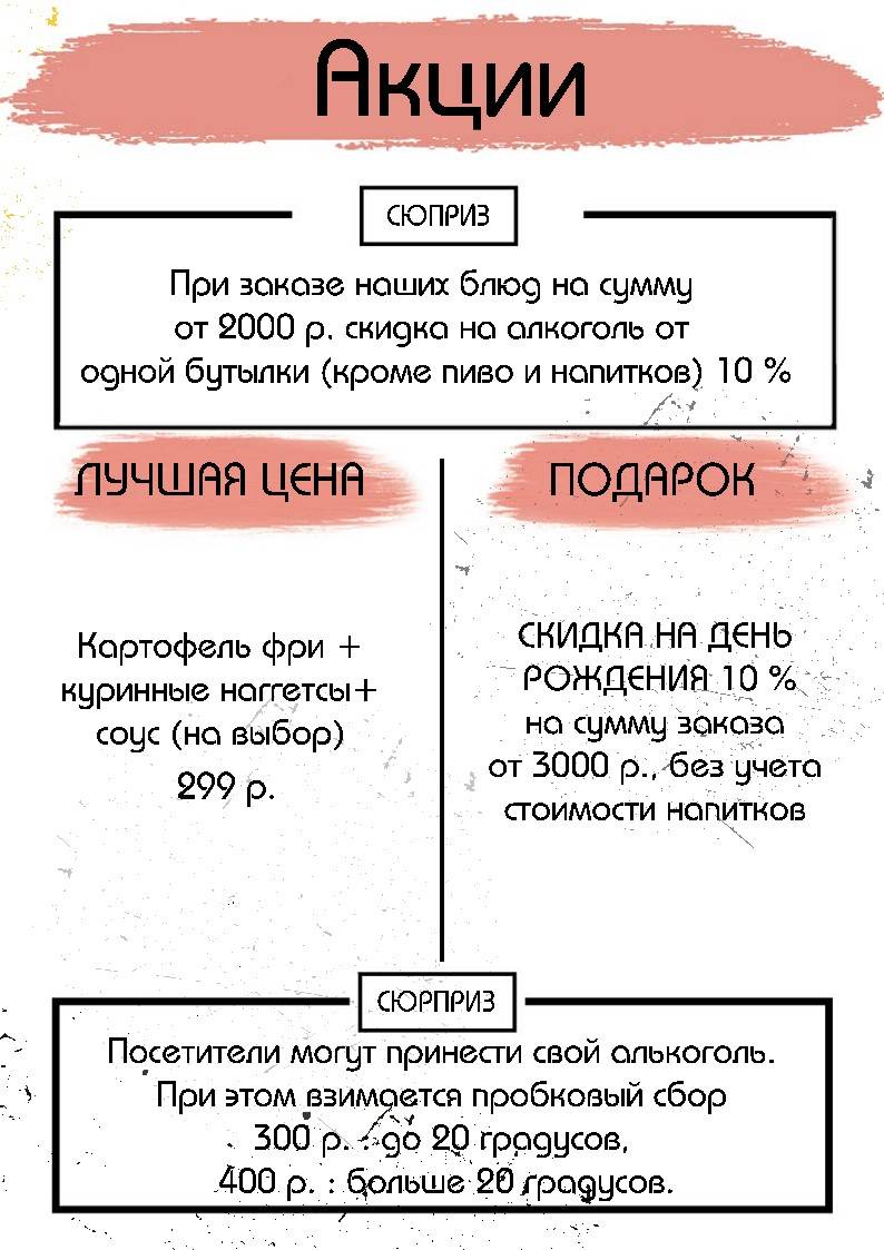 Король пиццы меню