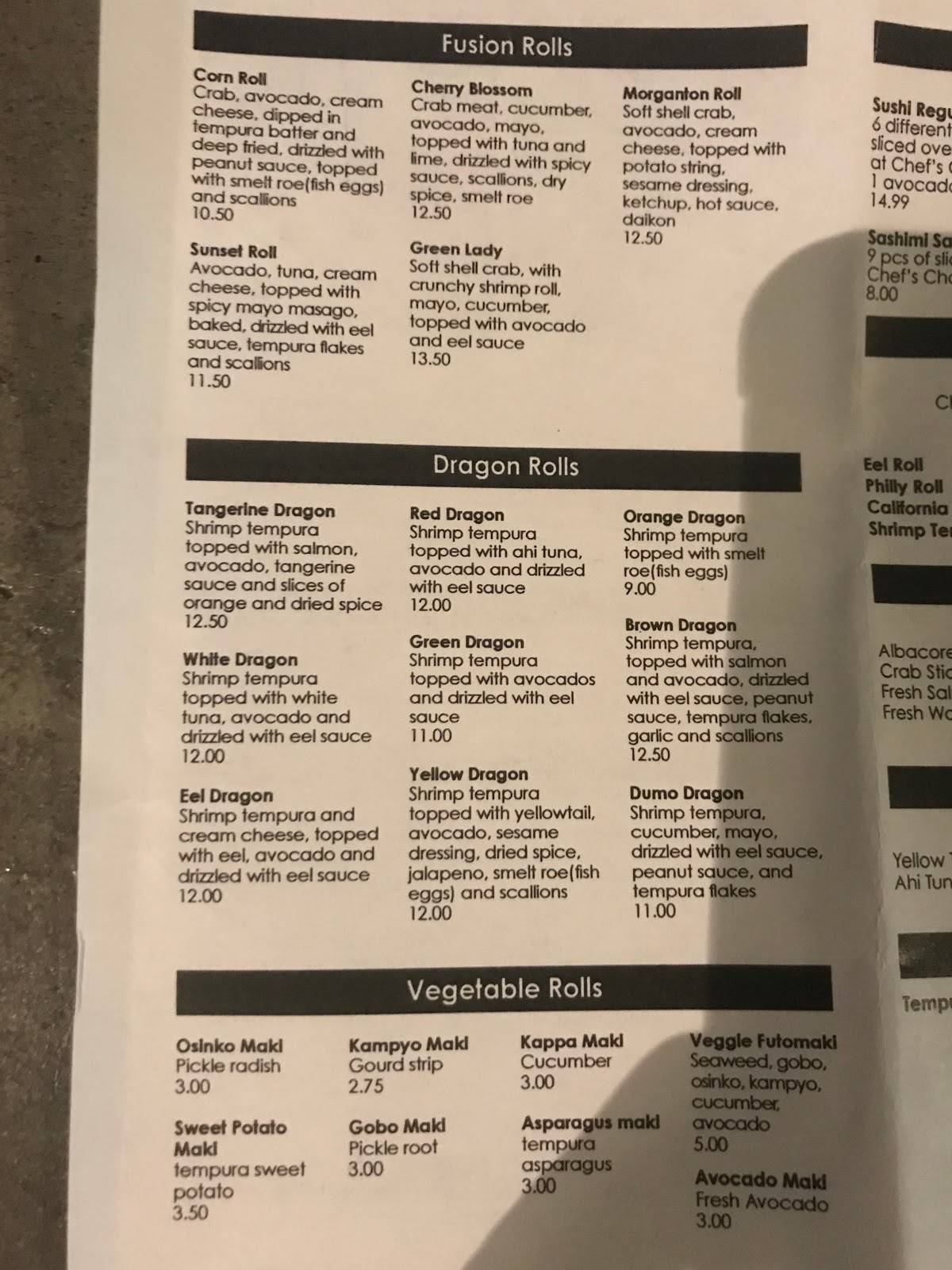 Kin2Kin Japanese Restaurant and Sushi Bar меню