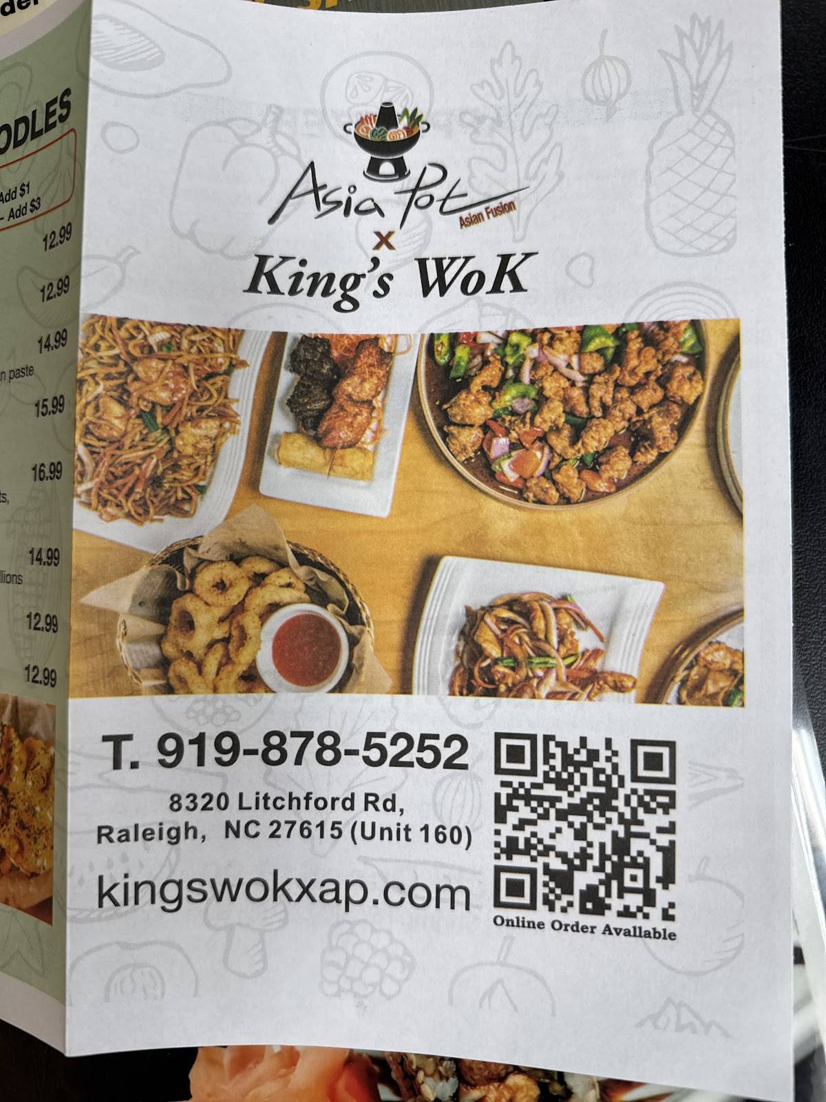 King's Wok (Hibachi+Asian Restaurant Raleigh) меню
