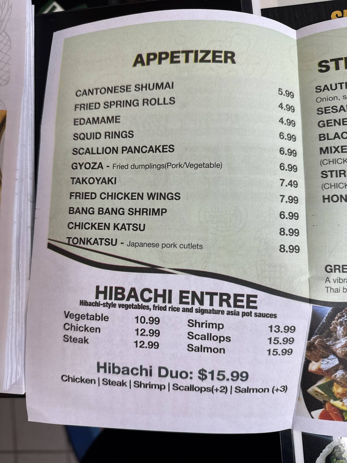 King's Wok (Hibachi+Asian Restaurant Raleigh) меню