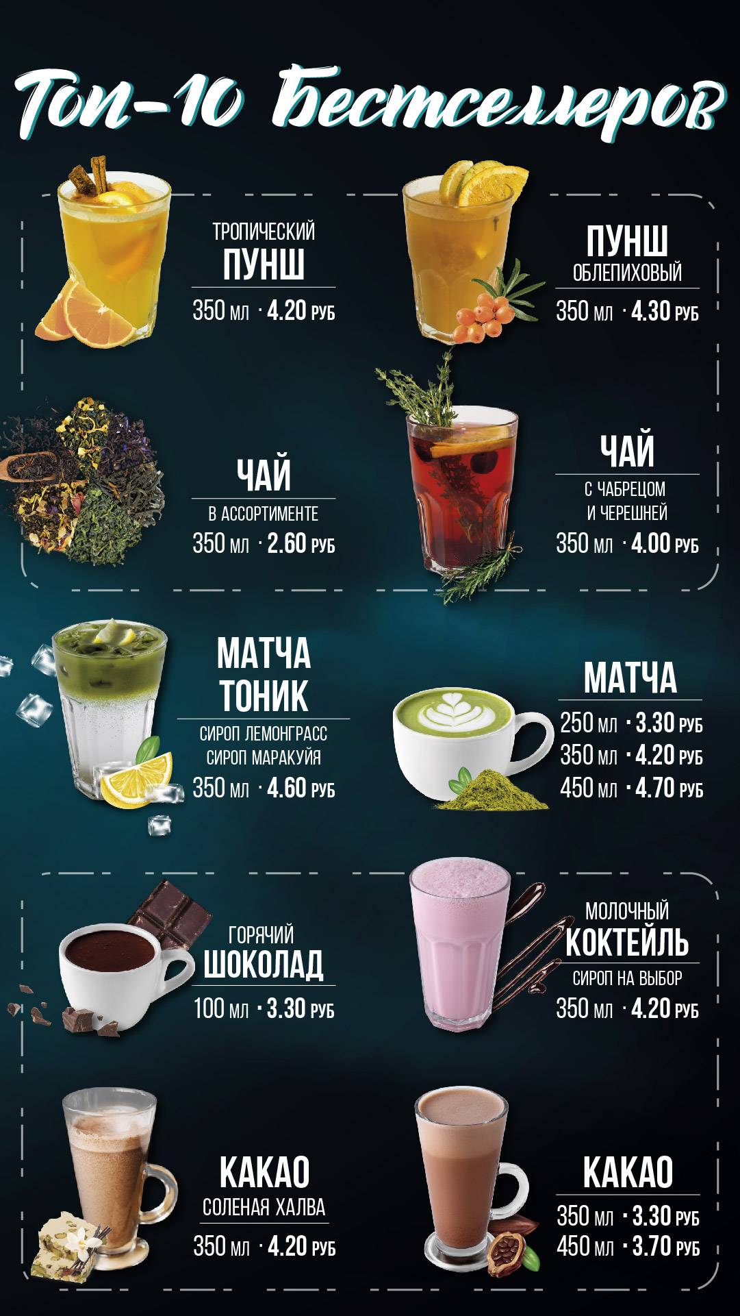 Кофе Саунд меню
