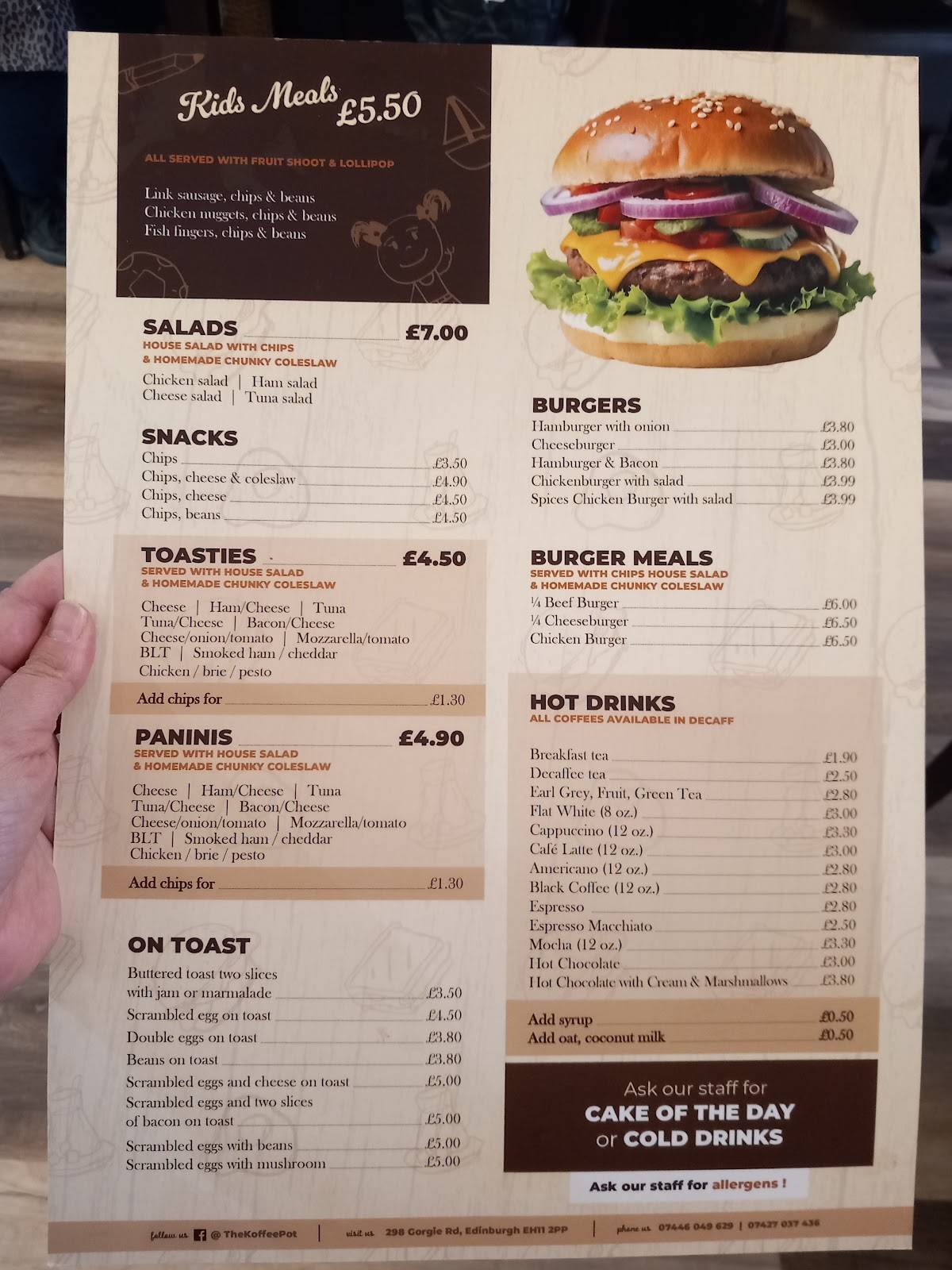 Koffee Pot меню