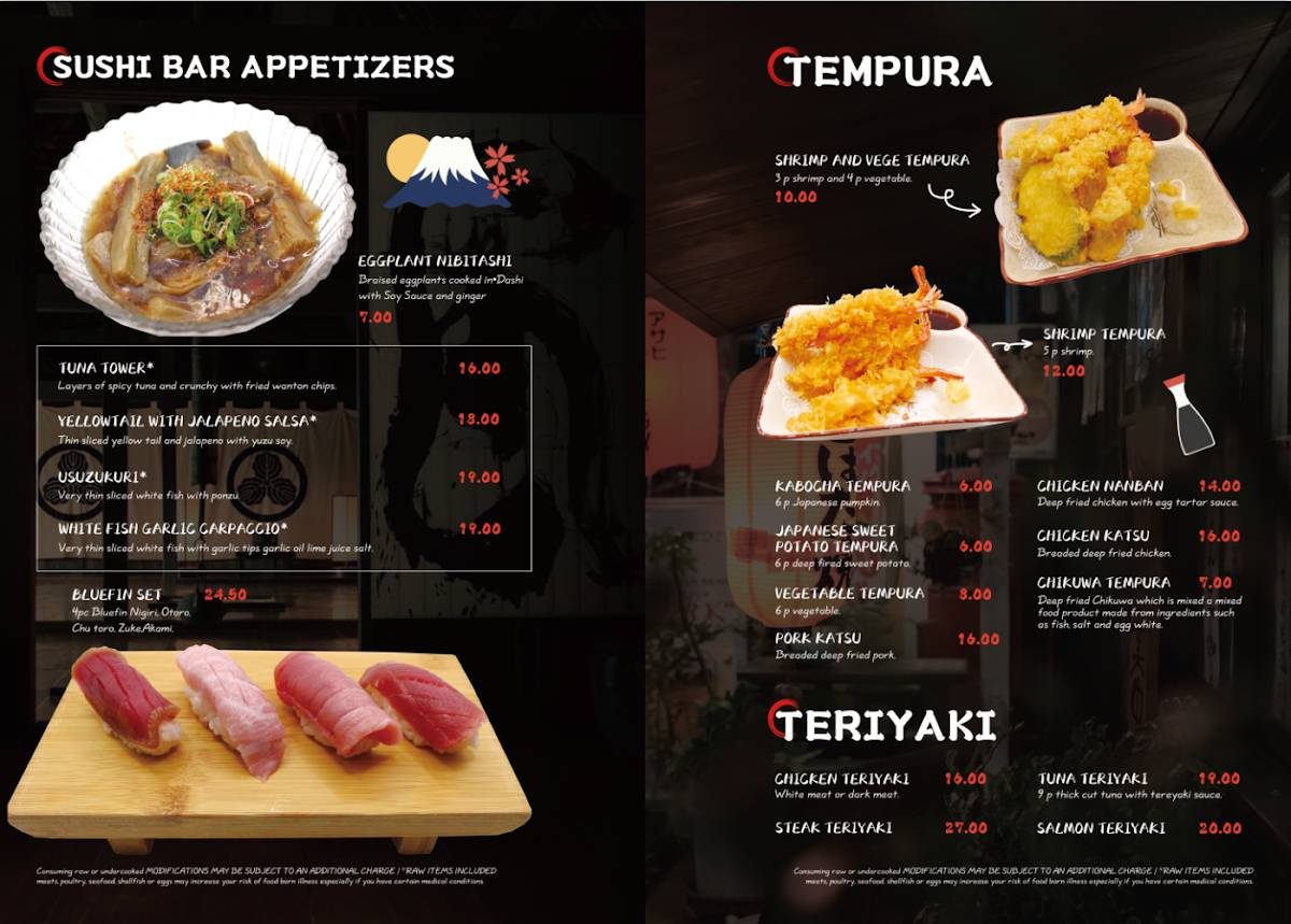 Kokoro Sushi меню