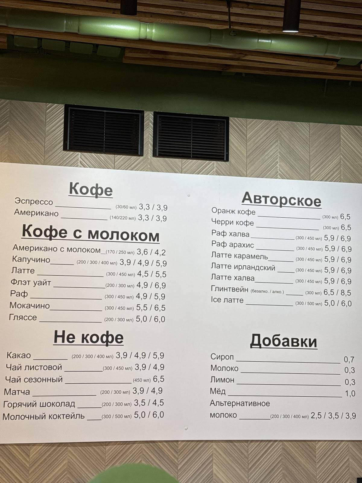 Корица меню