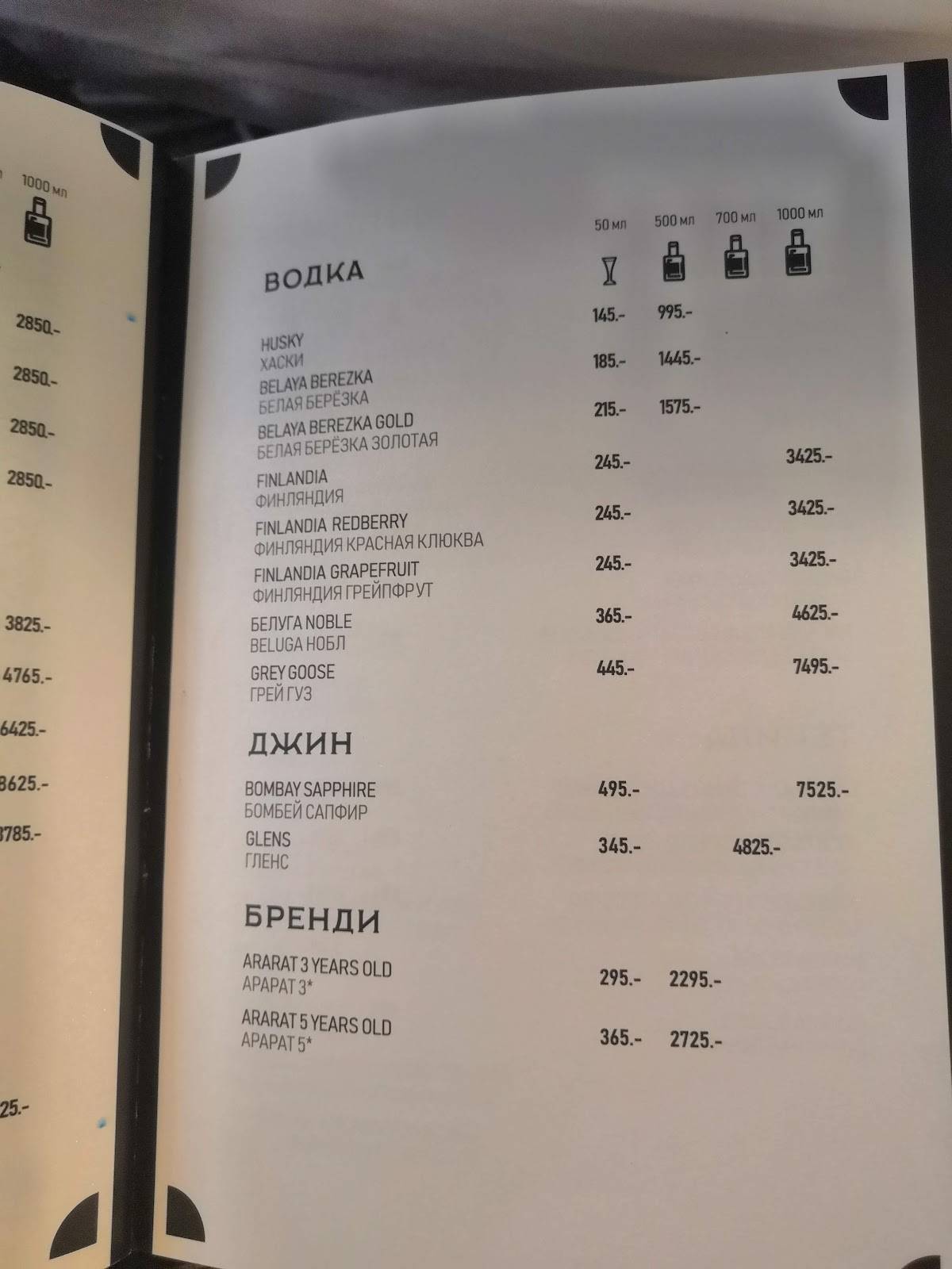 Цукини меню