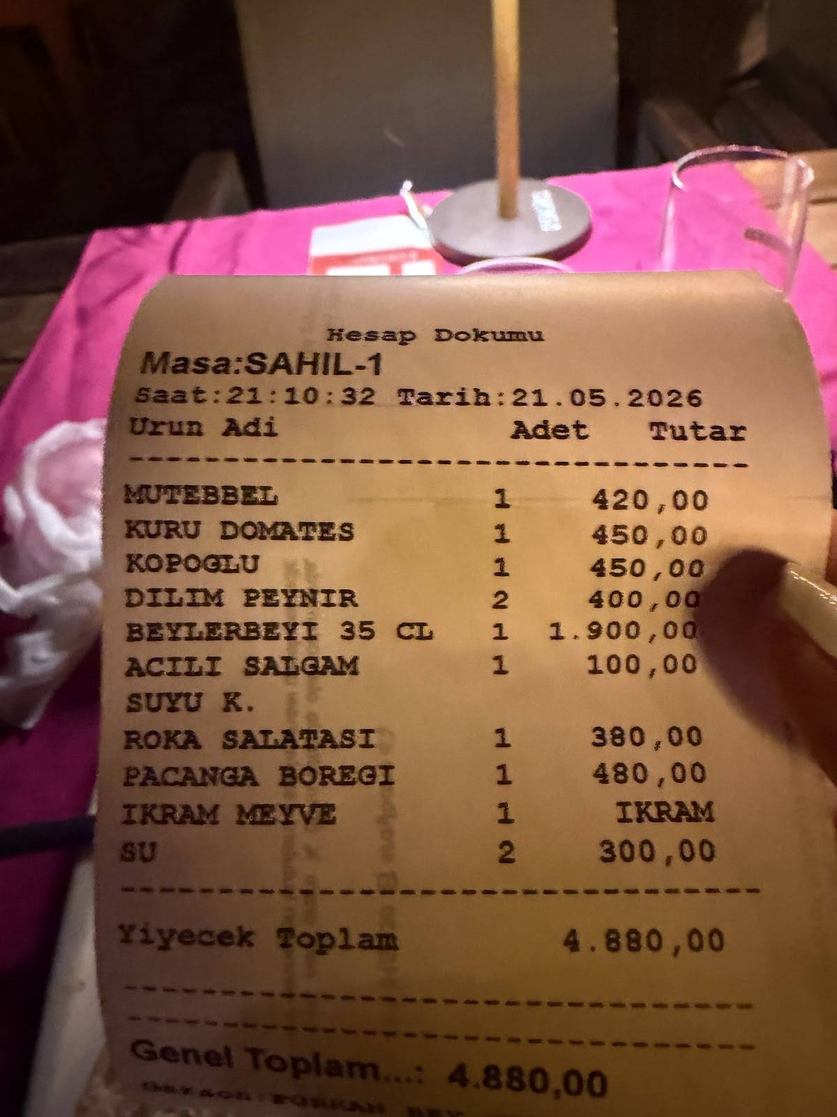 Kumluk Big Balık Datça Restaurant меню