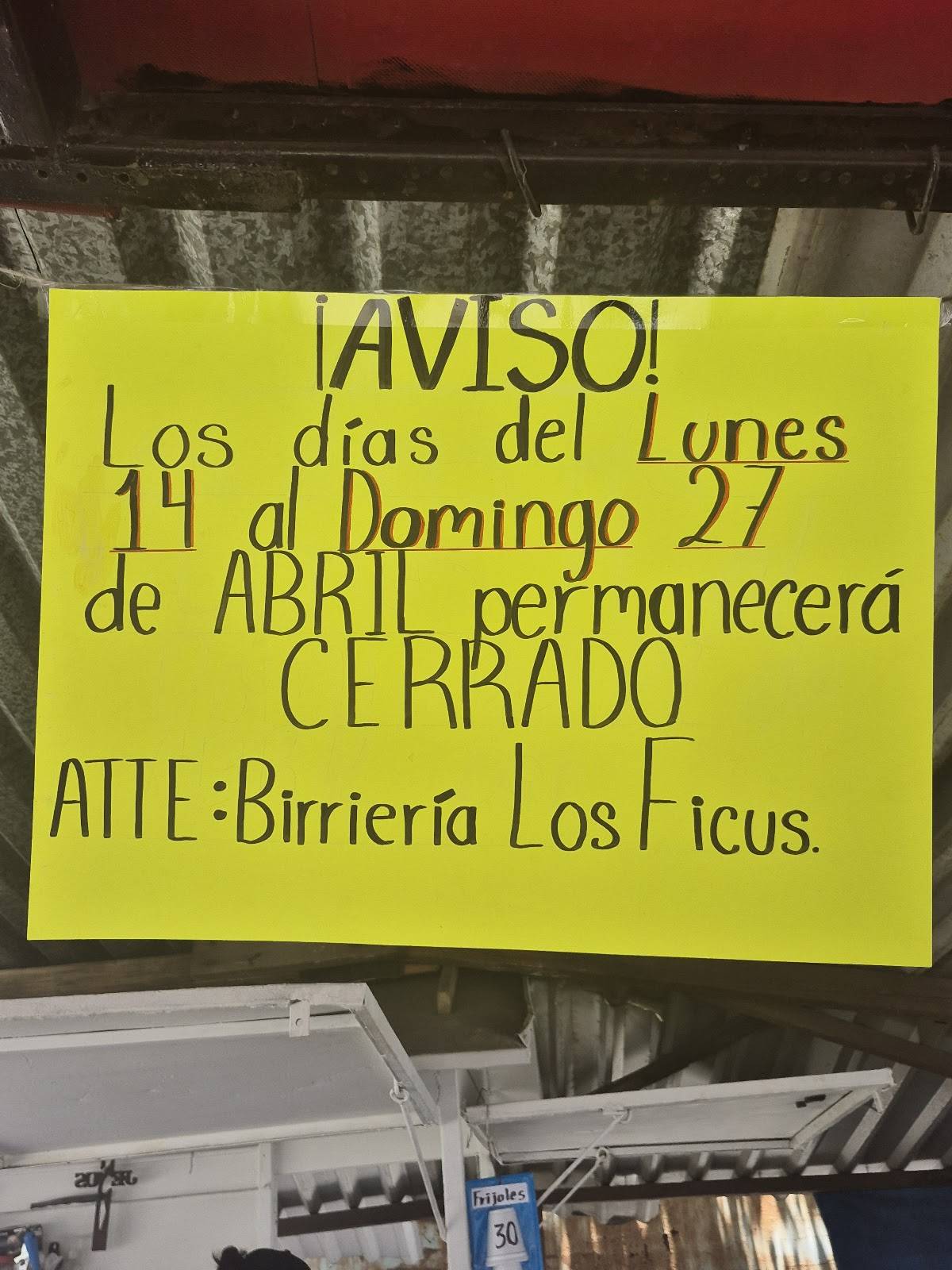 LOS FICUS меню