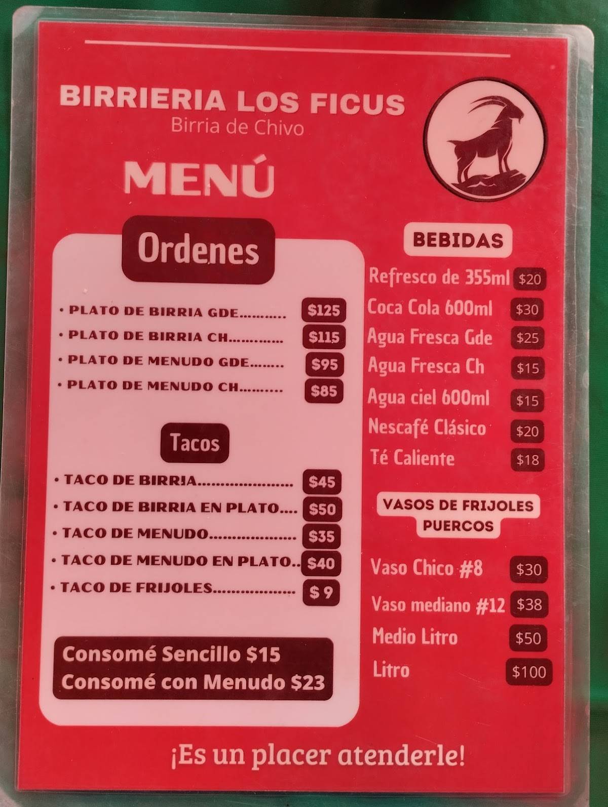 LOS FICUS меню
