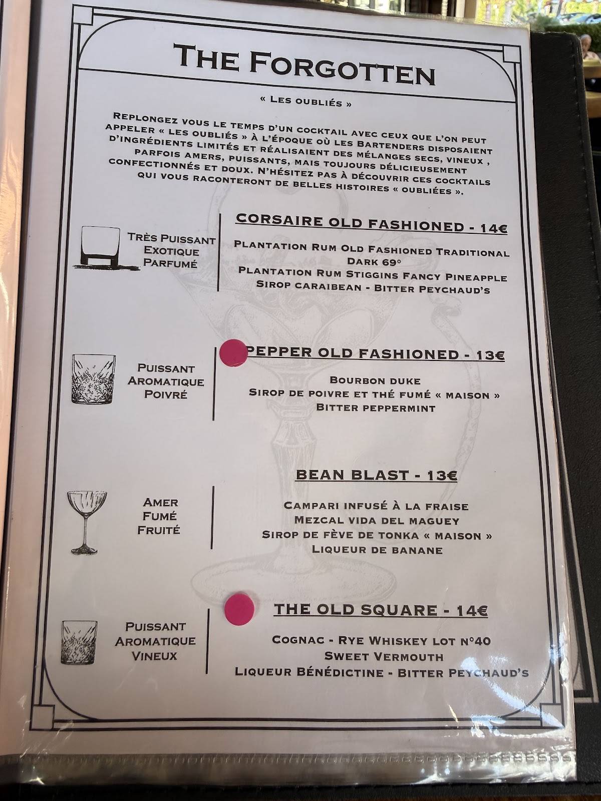L'Obsolète меню
