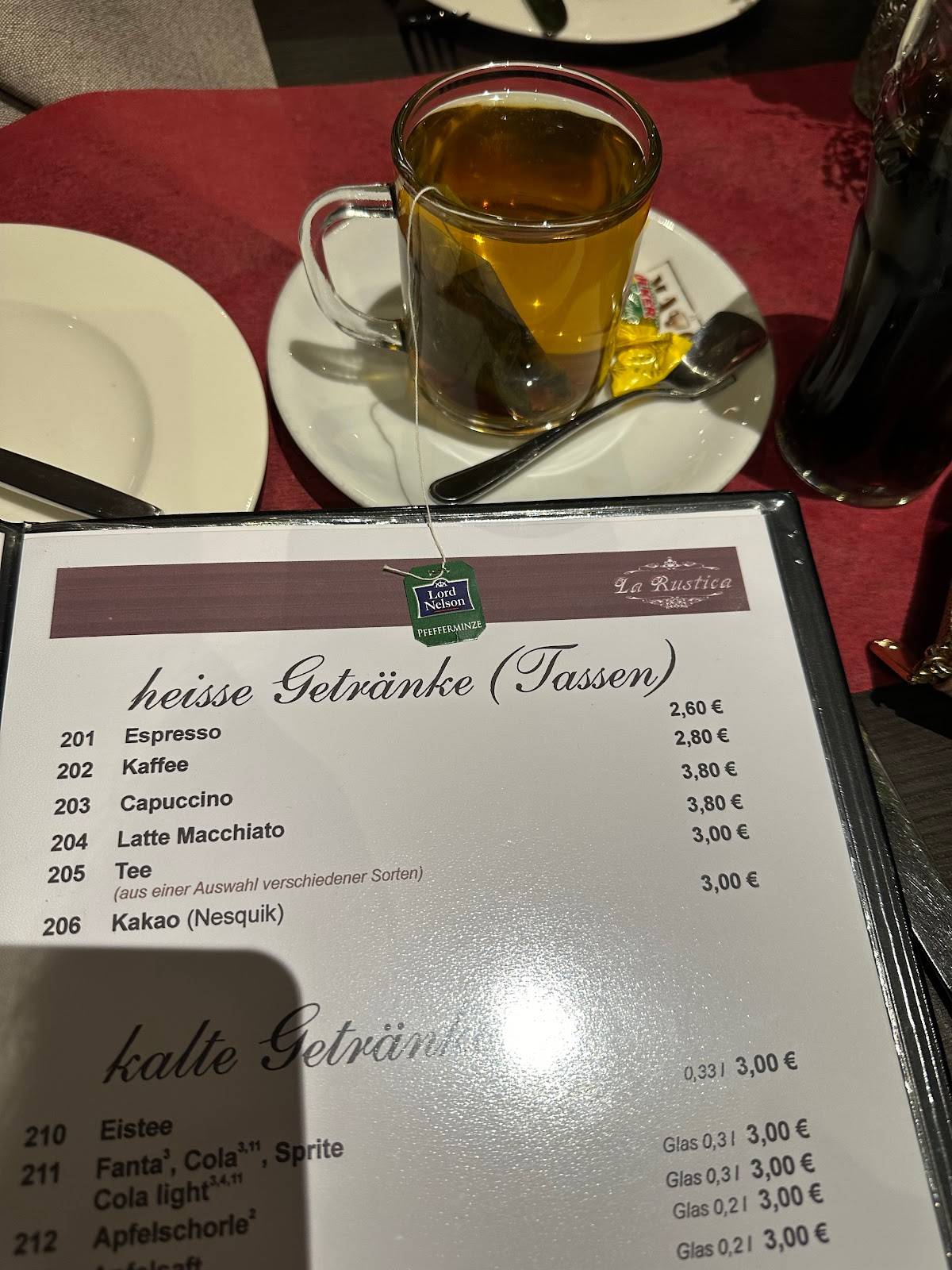La Rustica - Italienisches Restaurant меню