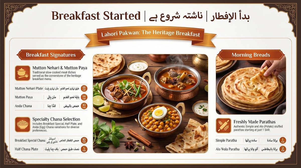 Lahori Pakwan Riyadh меню