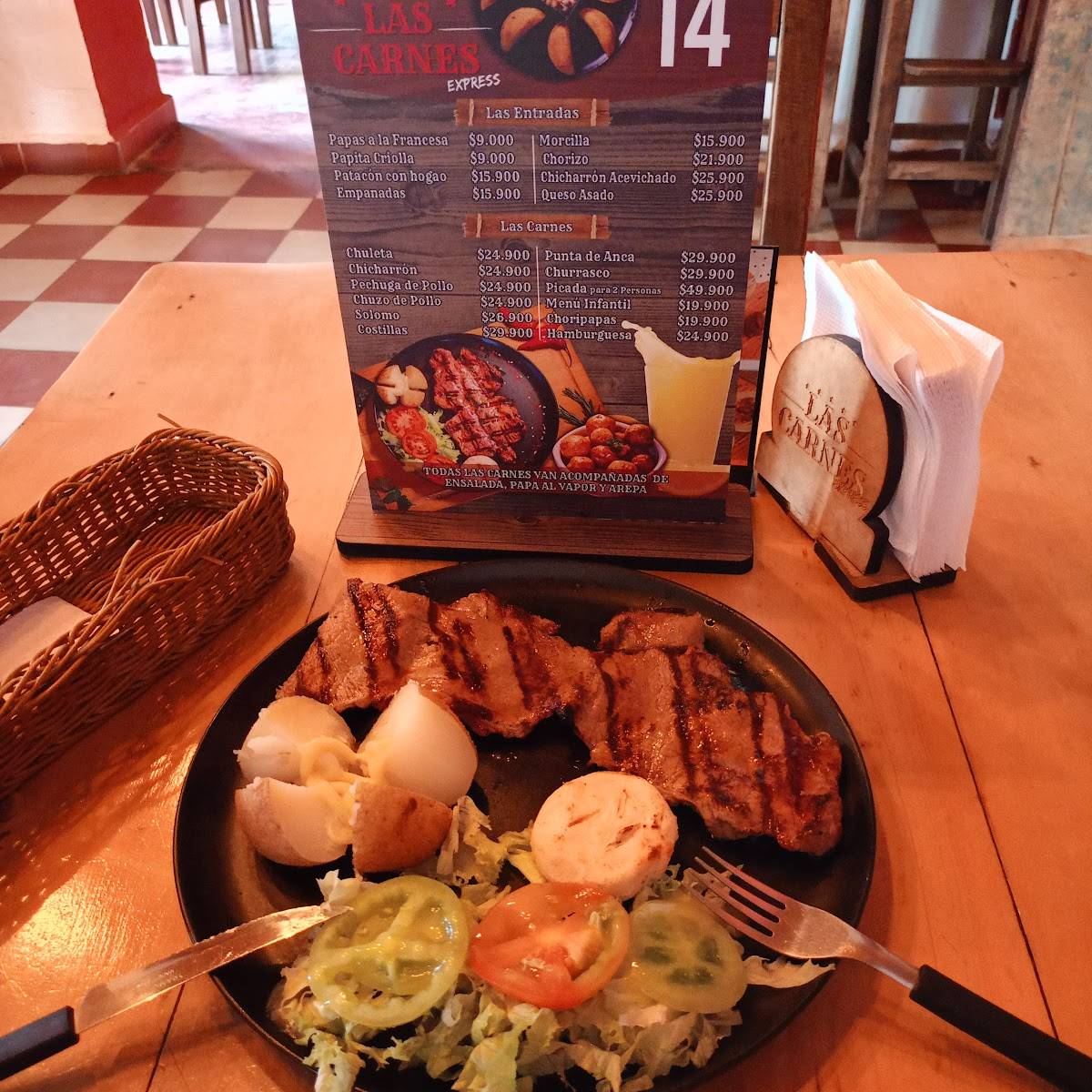 Las Carnes Express Rionegro меню