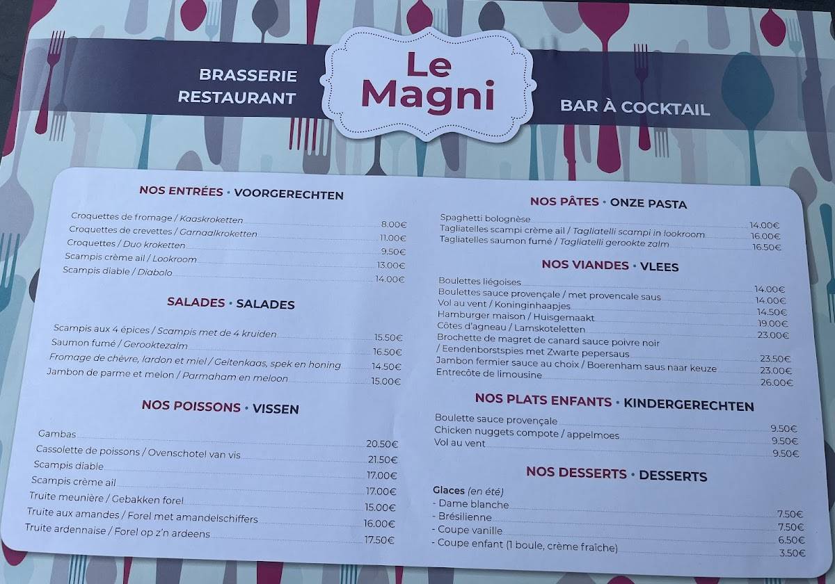 Le Magni меню
