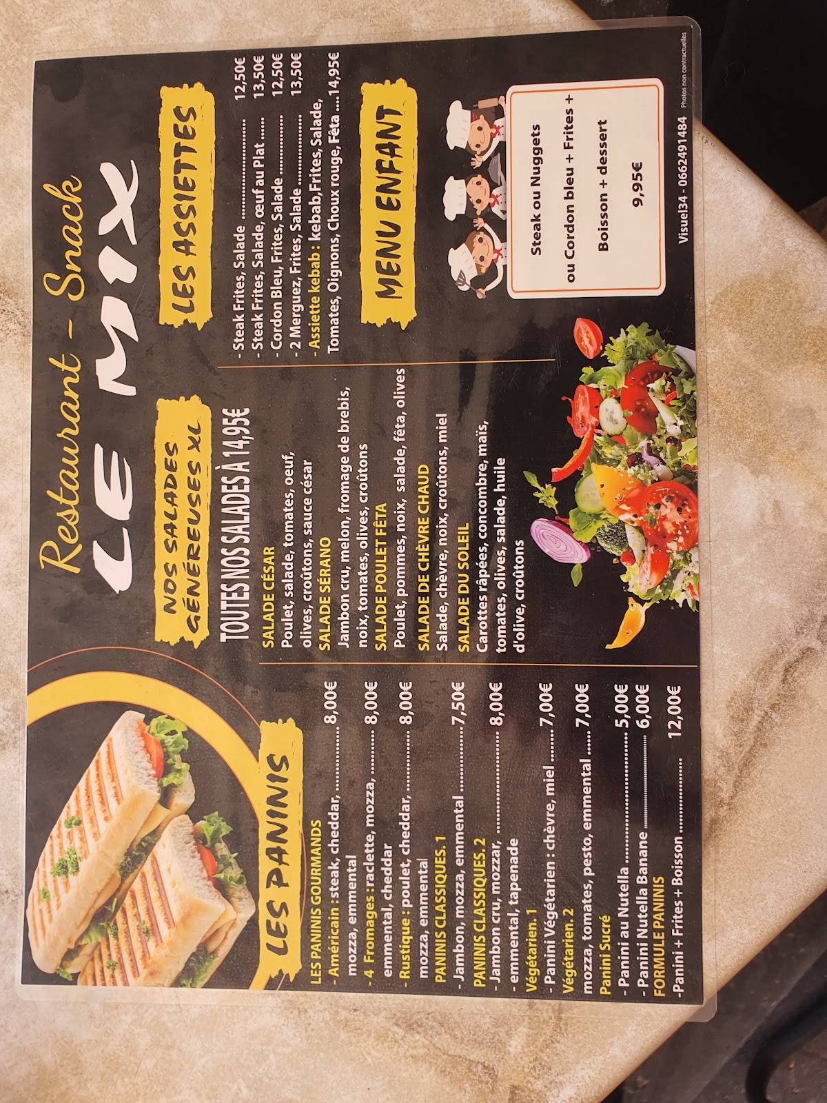Le Mix меню