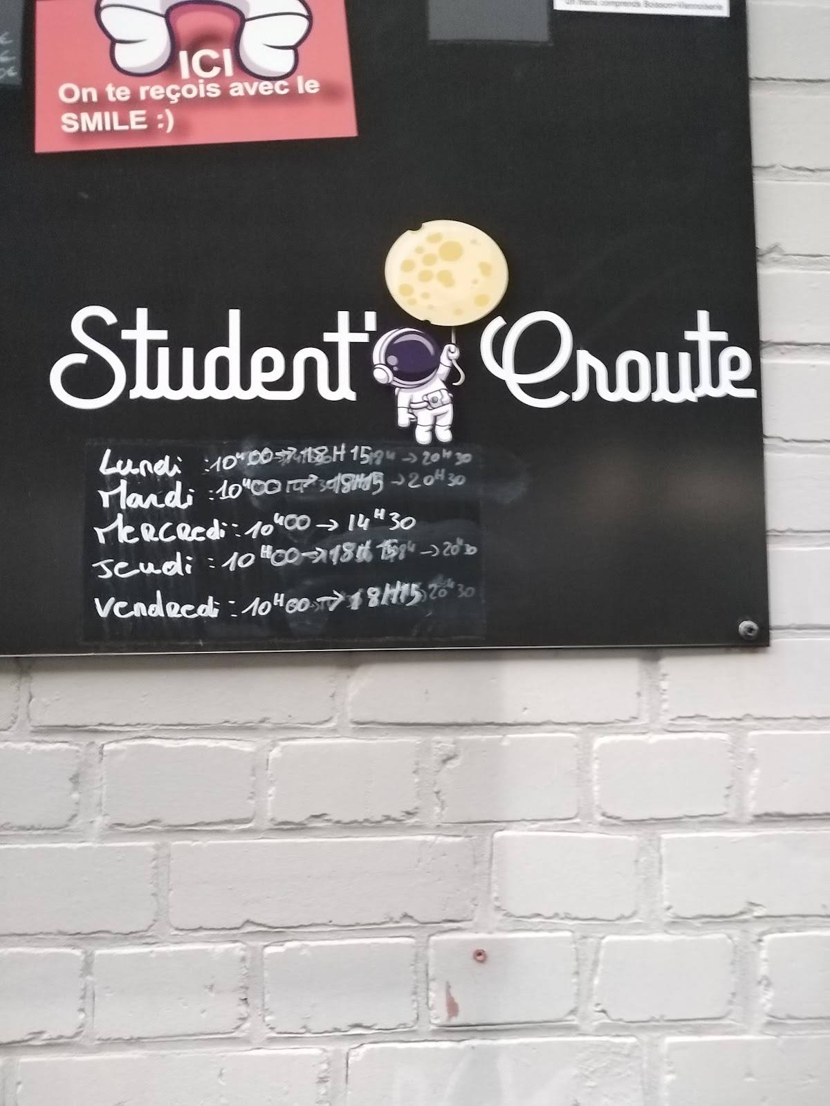 Student croûte меню