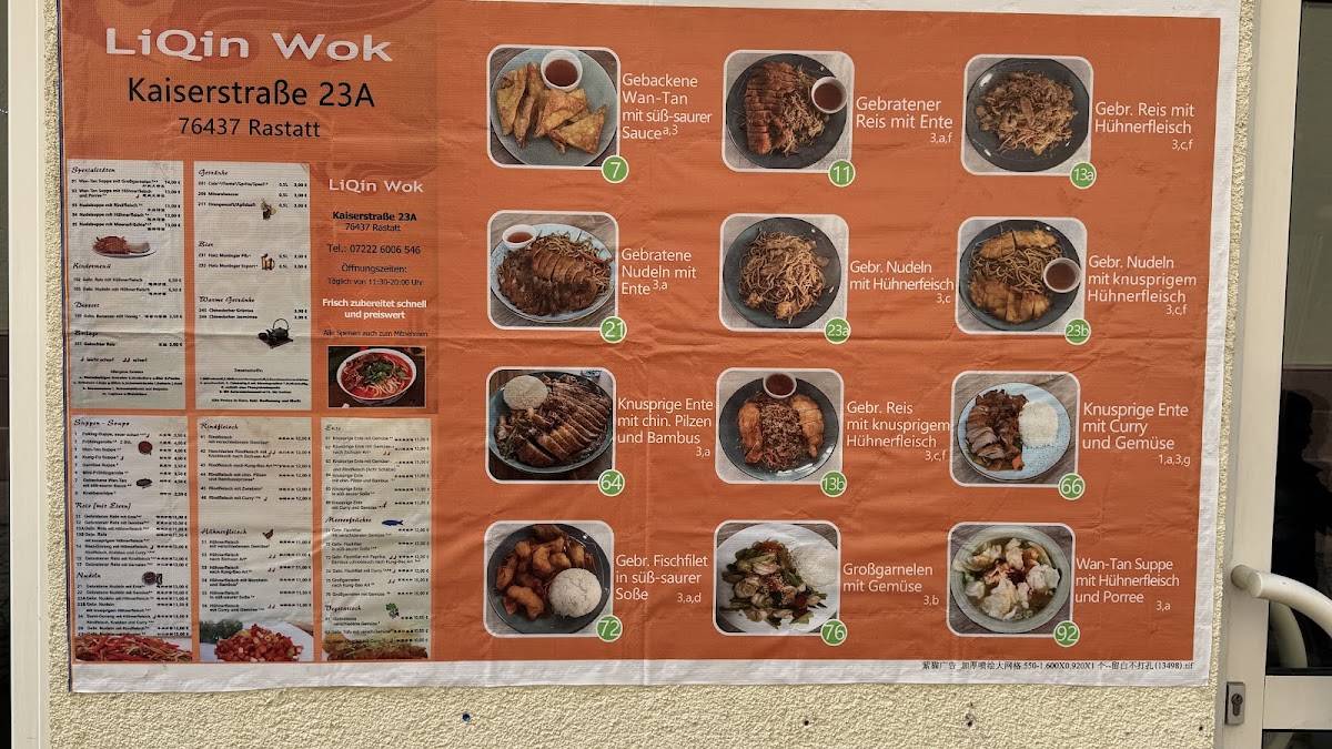 LiQin Wok меню
