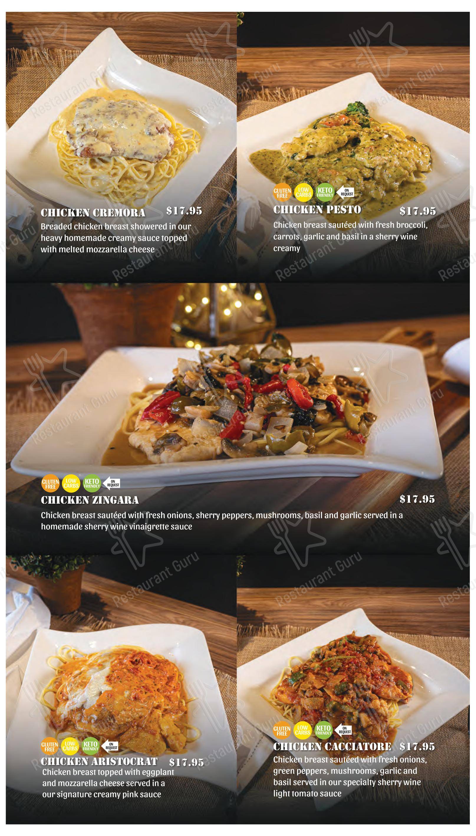 Меню пиццерии Little Rome Restaurant & Pizza в Плано