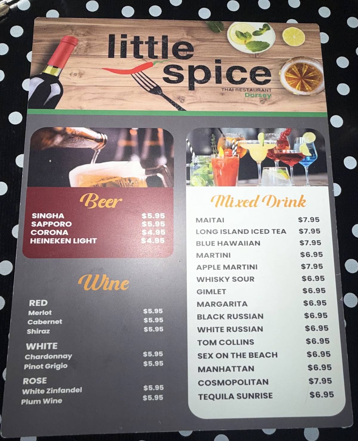 Little Spice меню