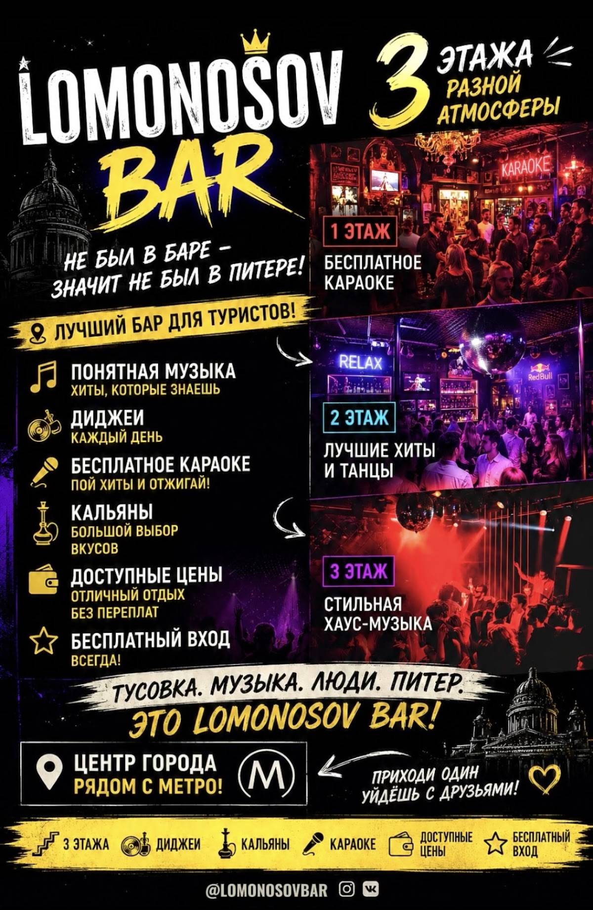 Lomonosov Bar меню