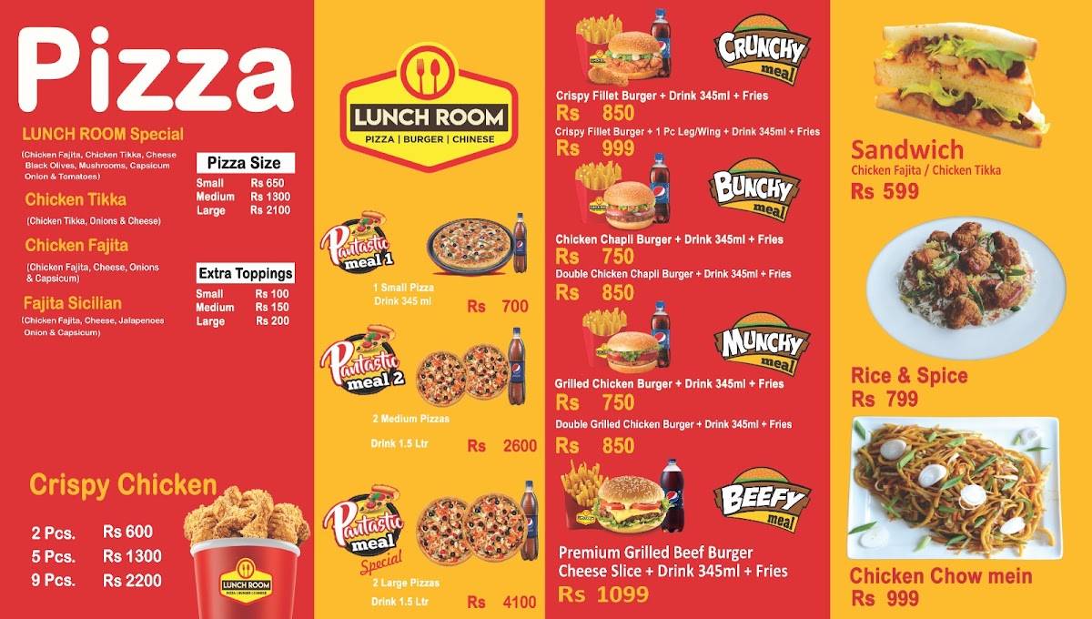 Lunch Room Resturant меню