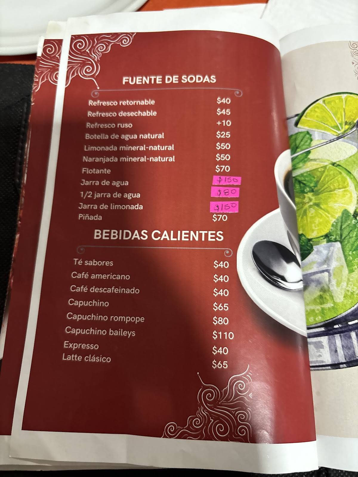 MARISCOS DON NICO PACHUCA меню