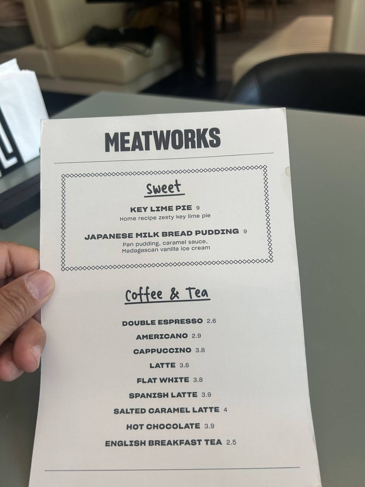 MEATWORKS меню