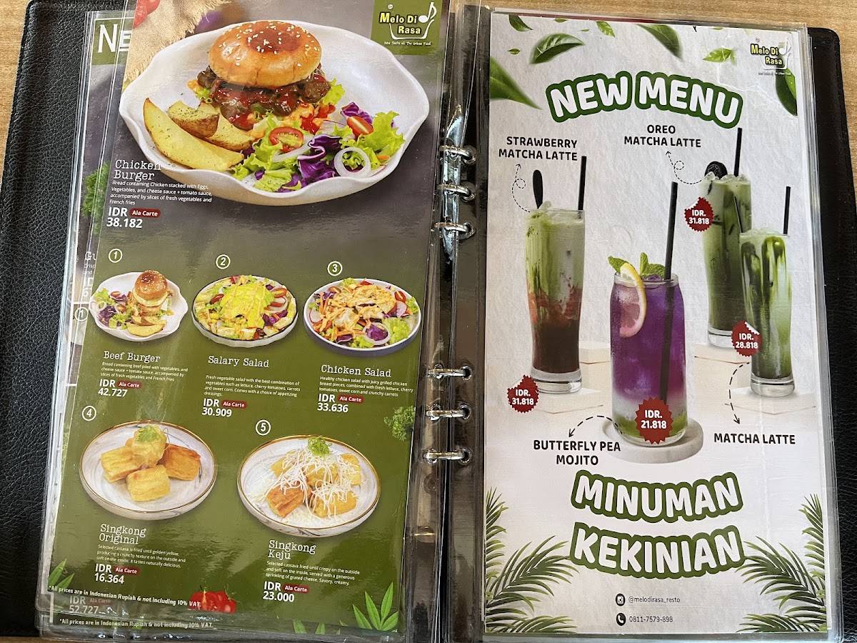 MELODI RASA Resto меню