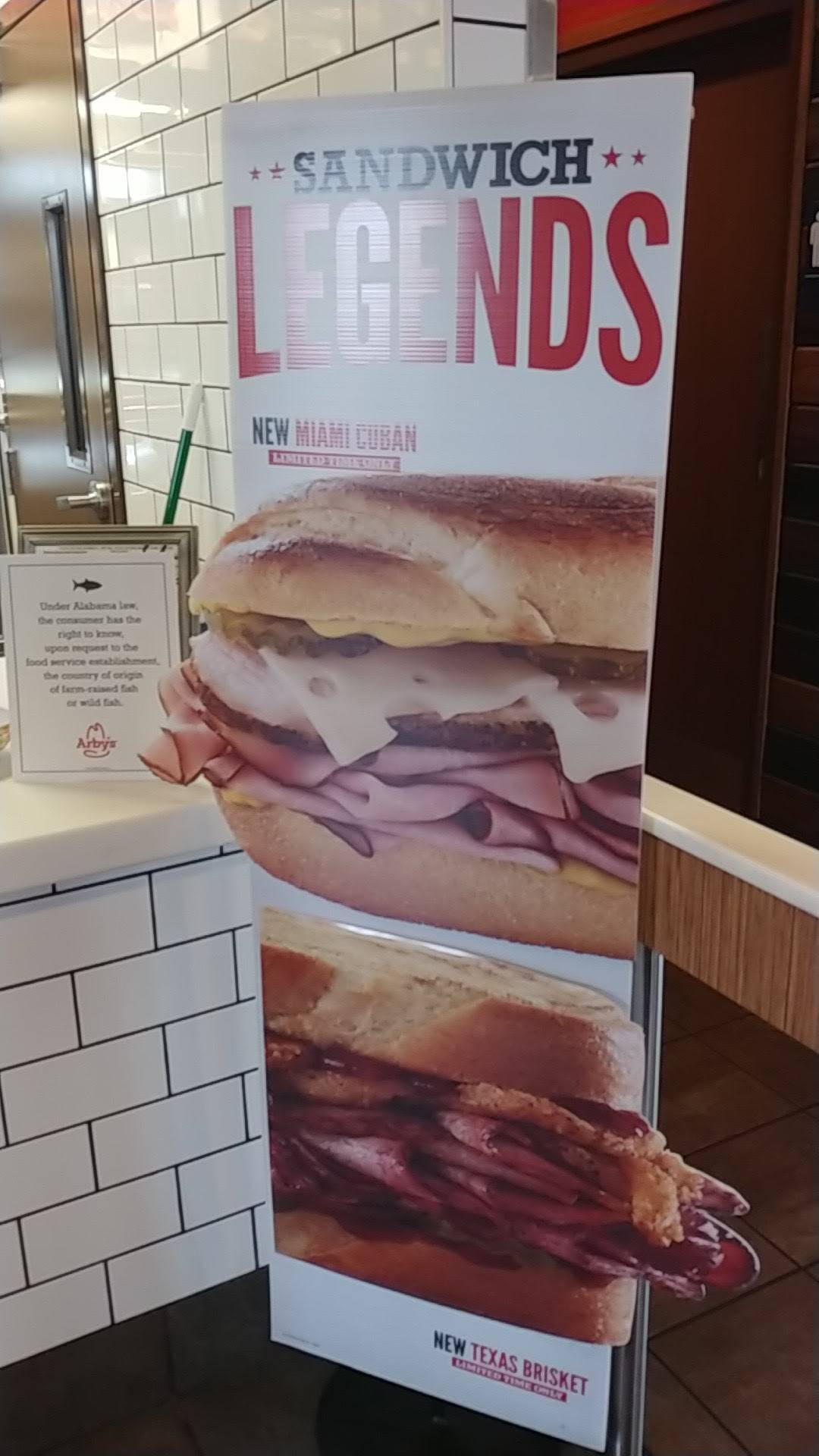 Arby's меню