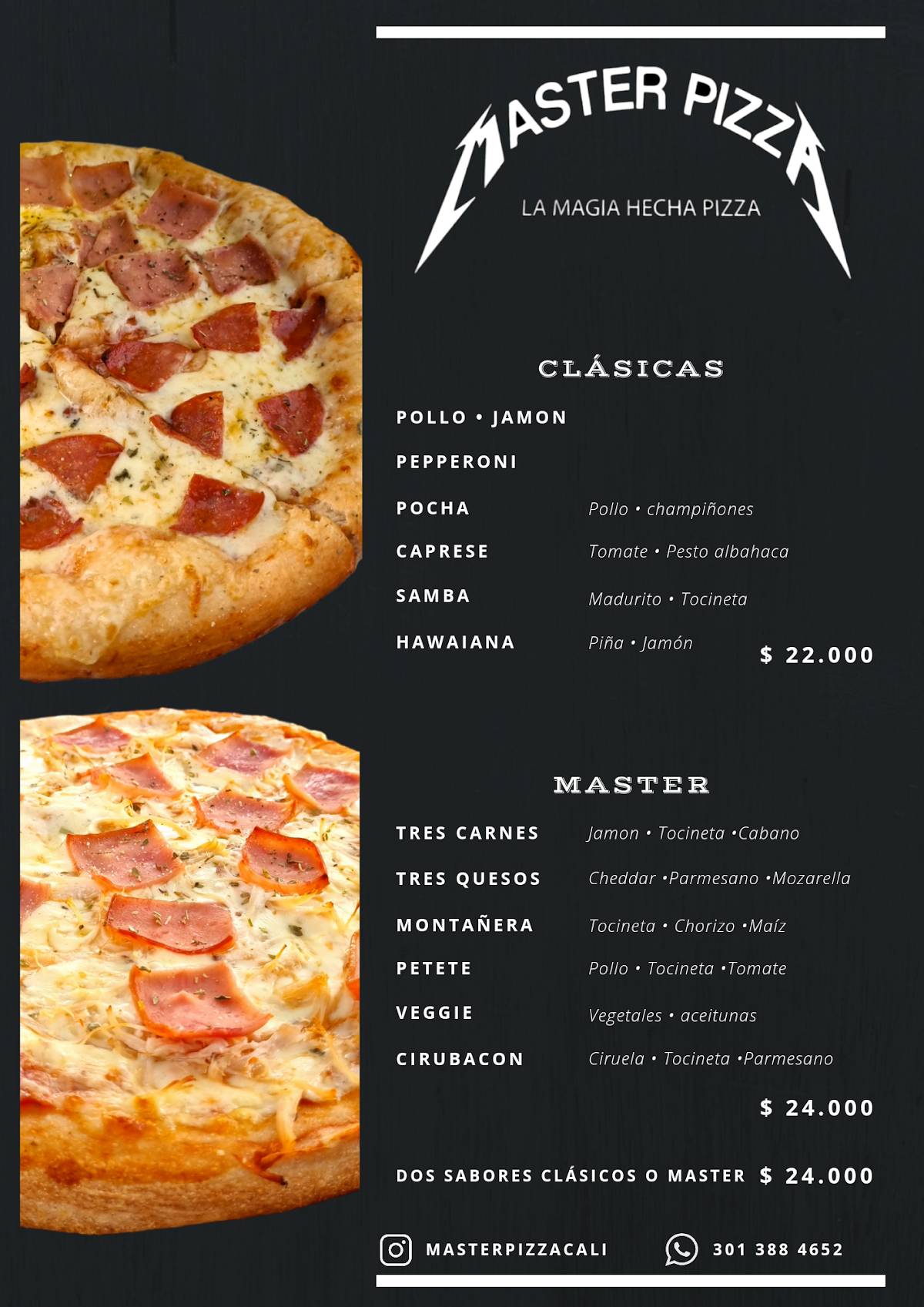 MasterPizza меню