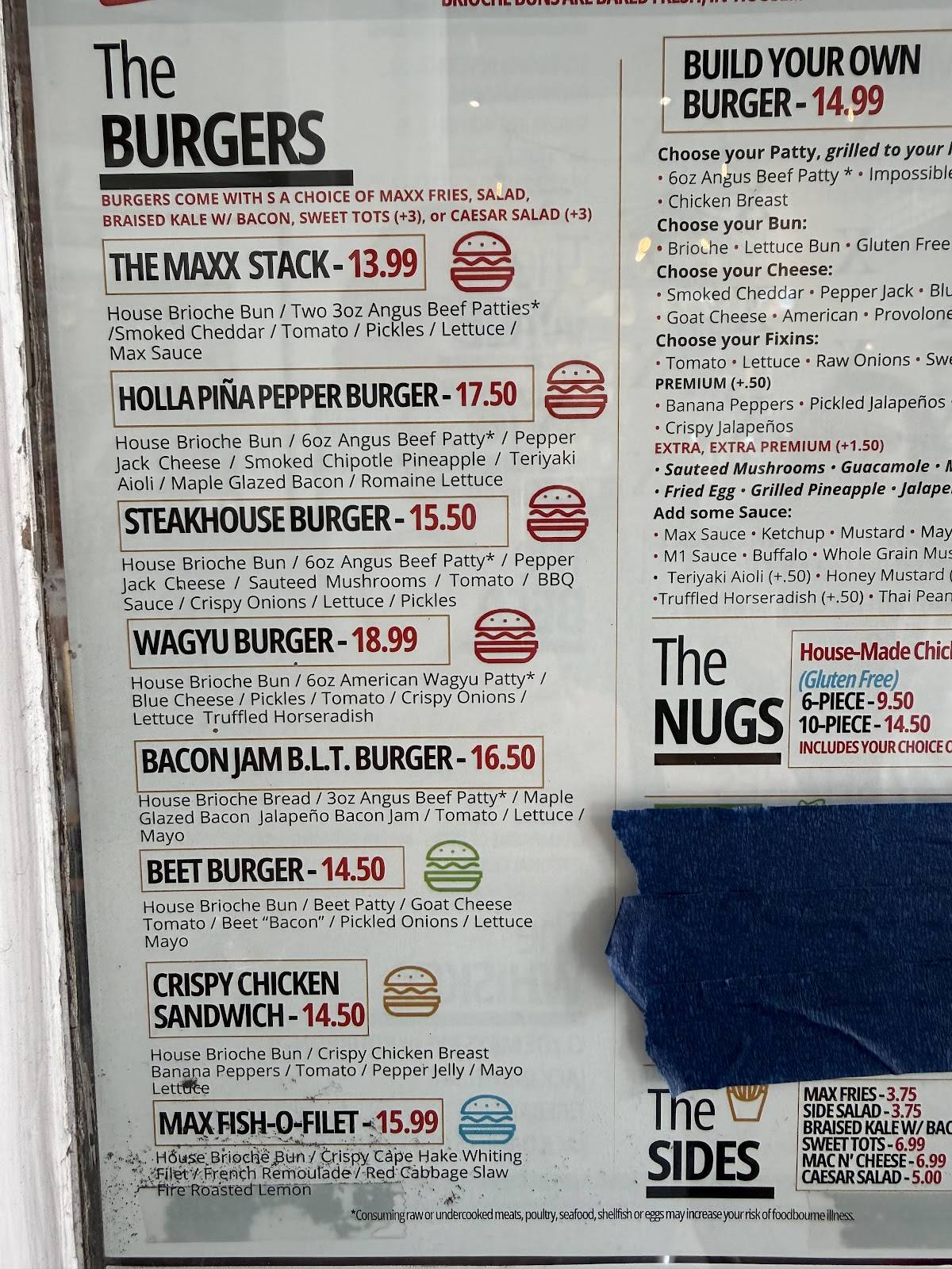 Maxwell's Burgers & Shakes меню