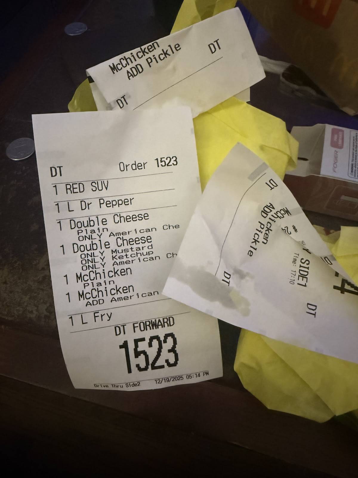 McDonald's меню