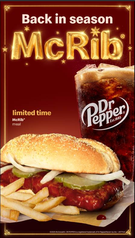 McDonald's меню
