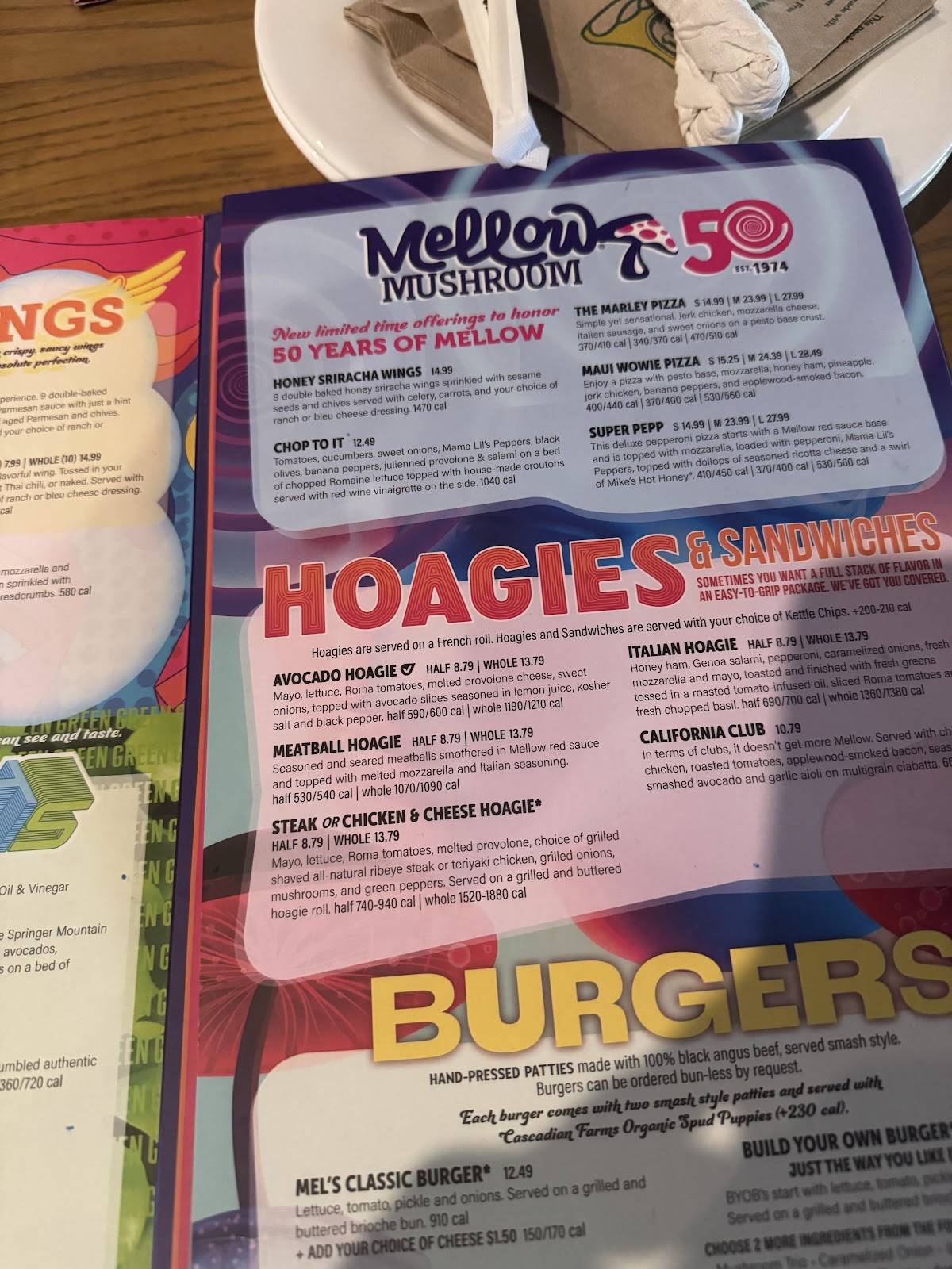Mellow Mushroom Raleigh меню