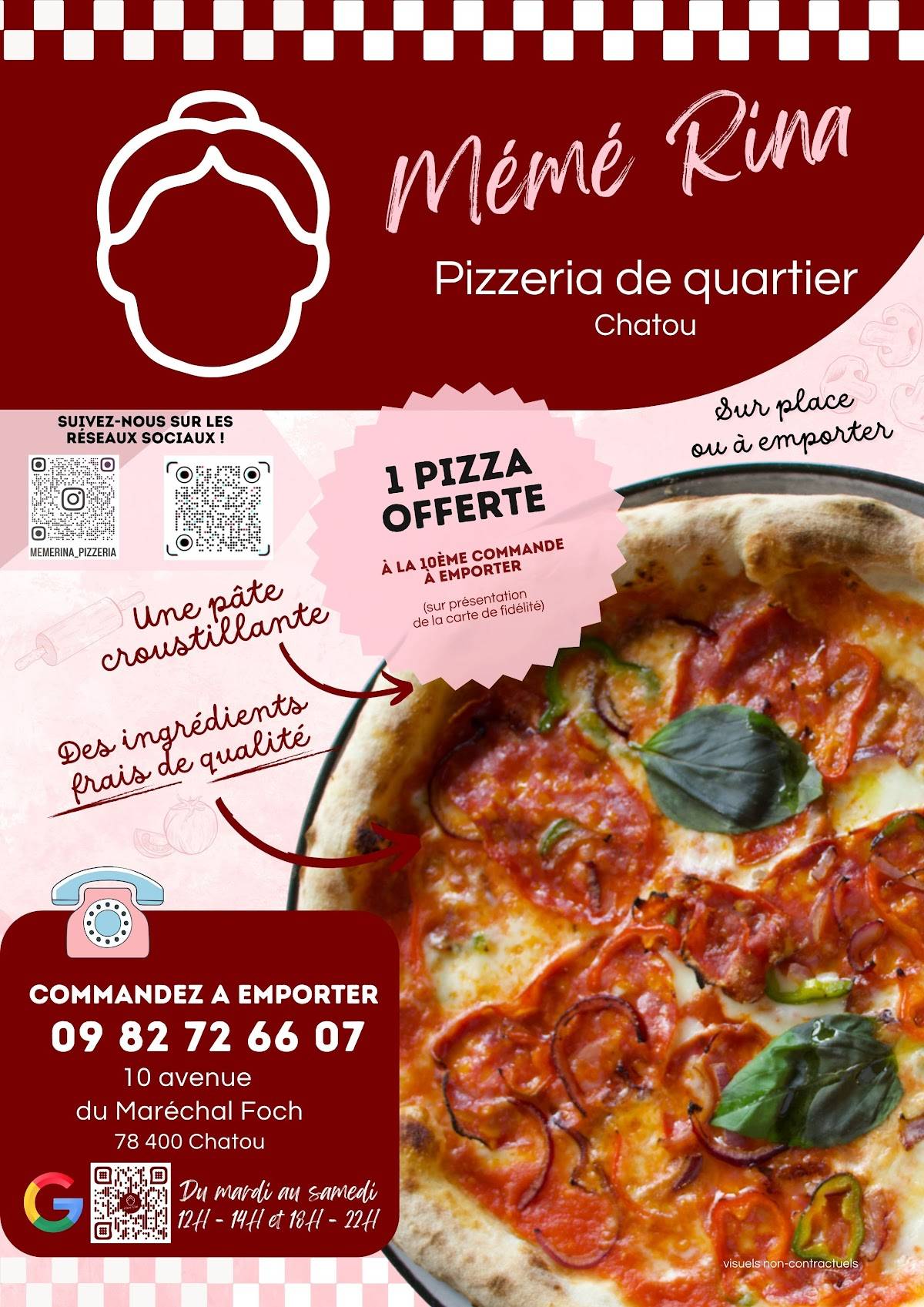 Mémé Rina • Pizzeria de quartier Chatou меню